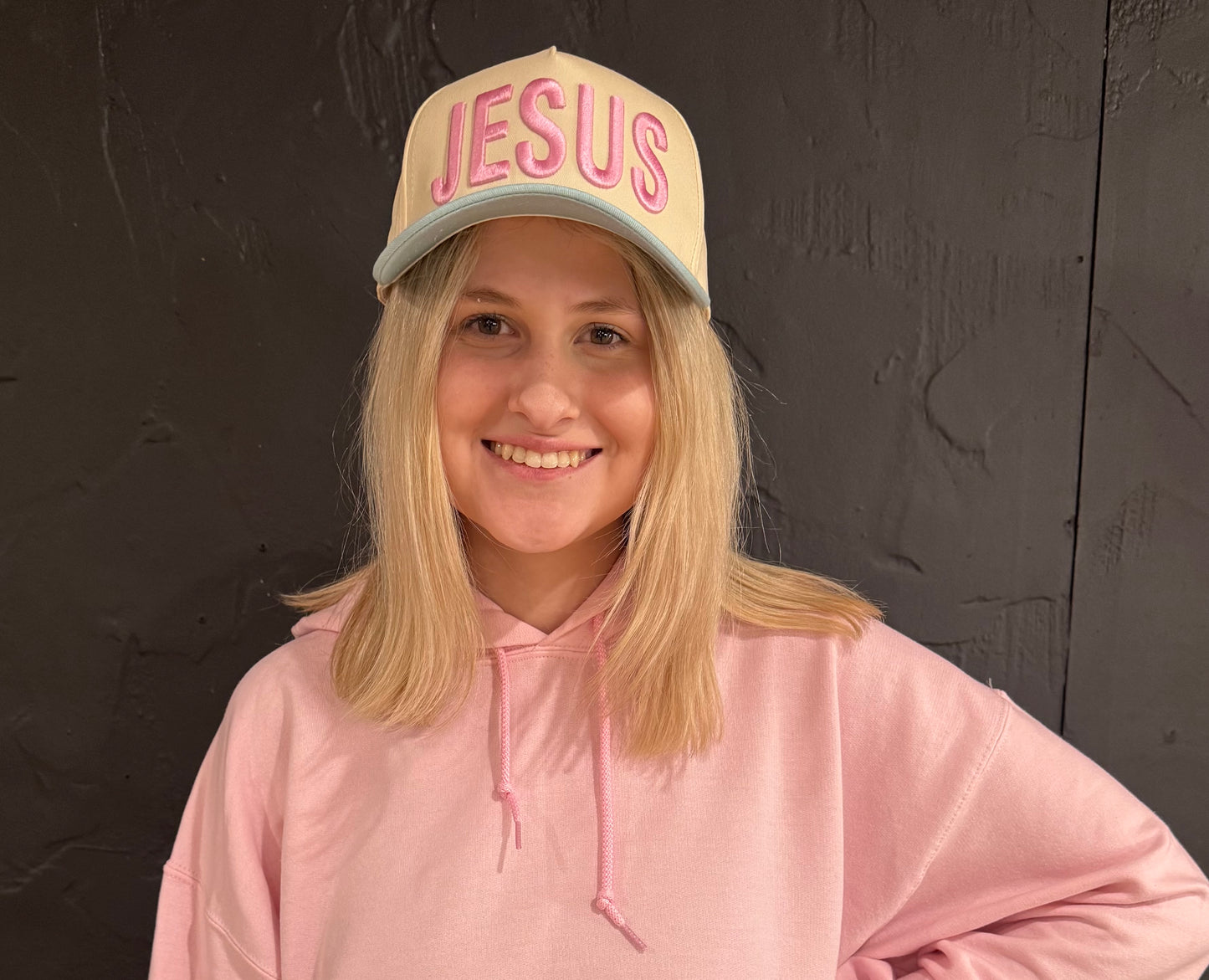 Embroidered Jesus Trucker Hat